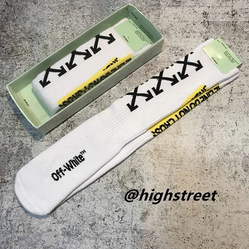 :1 Off WHITE socks 18SS (update new version accessories and size）