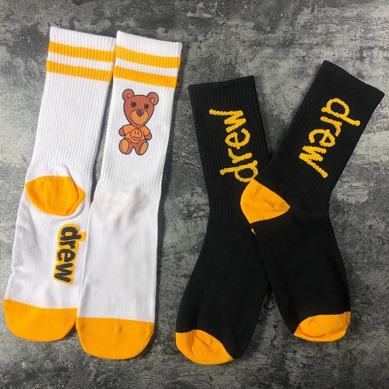 ss Drew letter bear socks