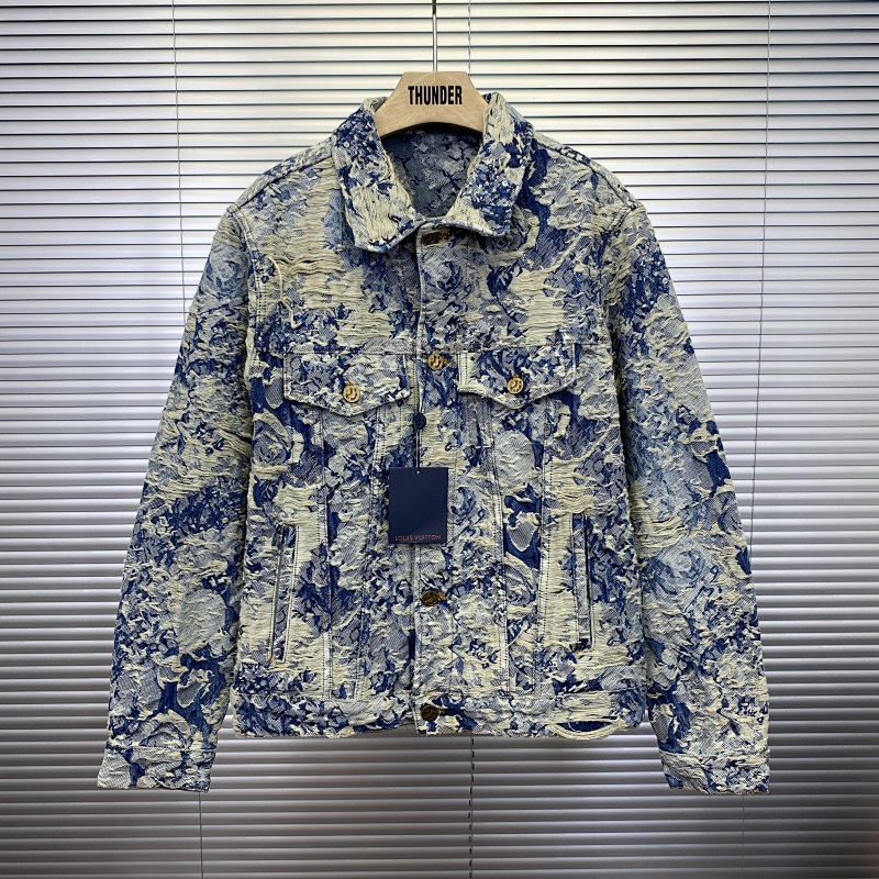 Destruction jacquard denim jacket P:488 CNY