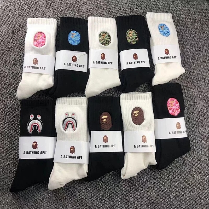 ：1 Bape big logo socks