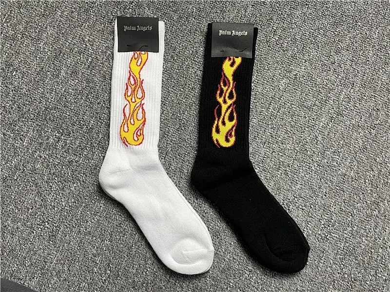 :1 Palm angels flame towel socks