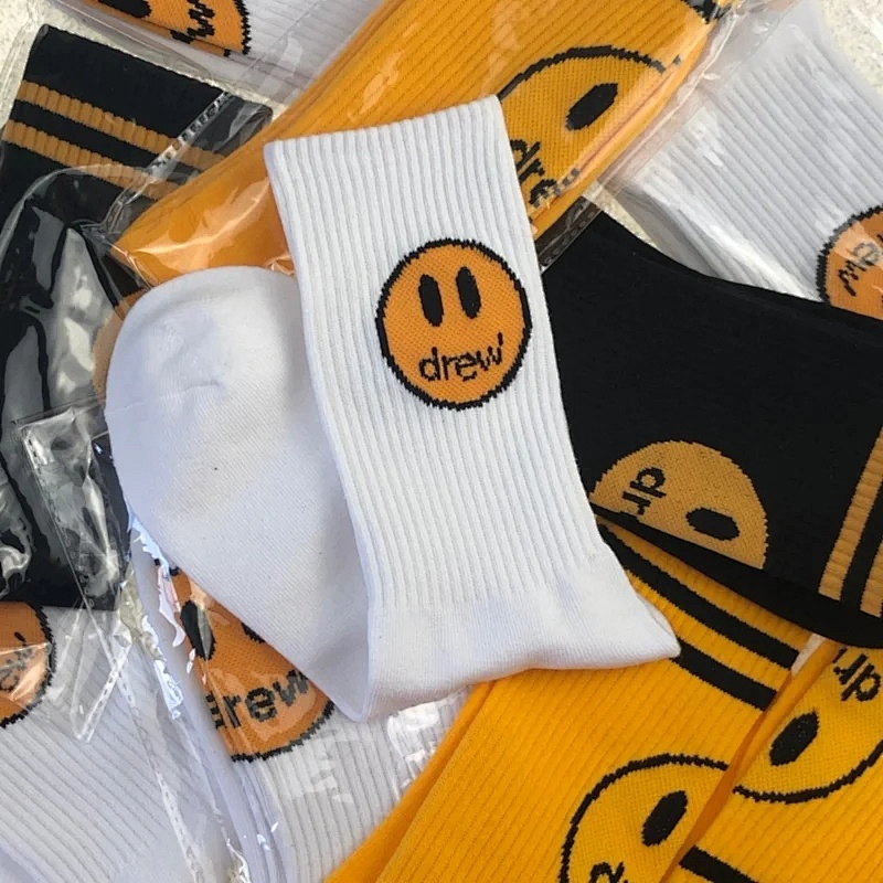 drew house classical smile socks
