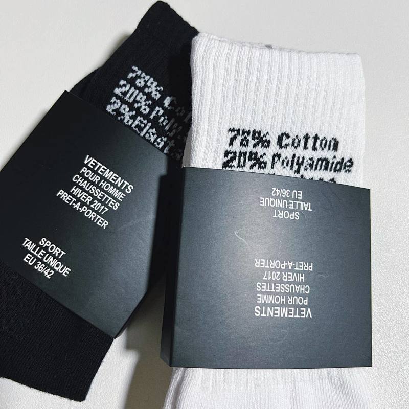 Vetements percentage socks