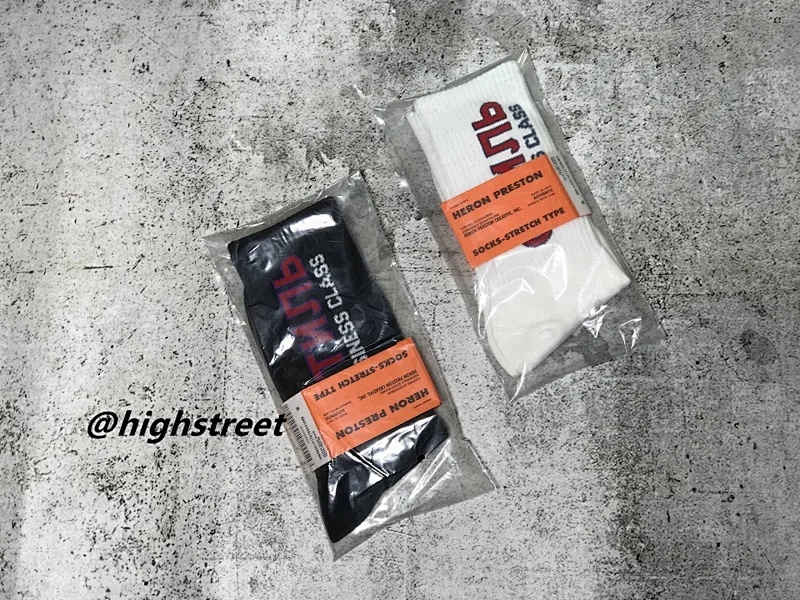 #Heron Preston HK socks