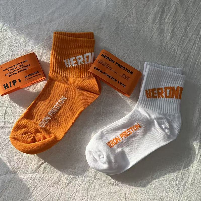 heron preston socks short and grey
