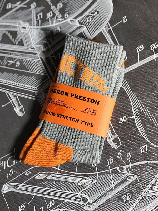 heron preston grey socks