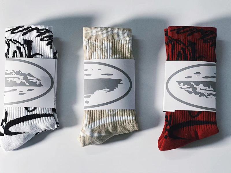 :1 Corteiz decorative pattern towel socks