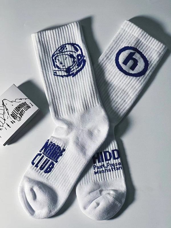 ：1 Billionaire Boys Club × HIDDEN blue socks————unique correct version