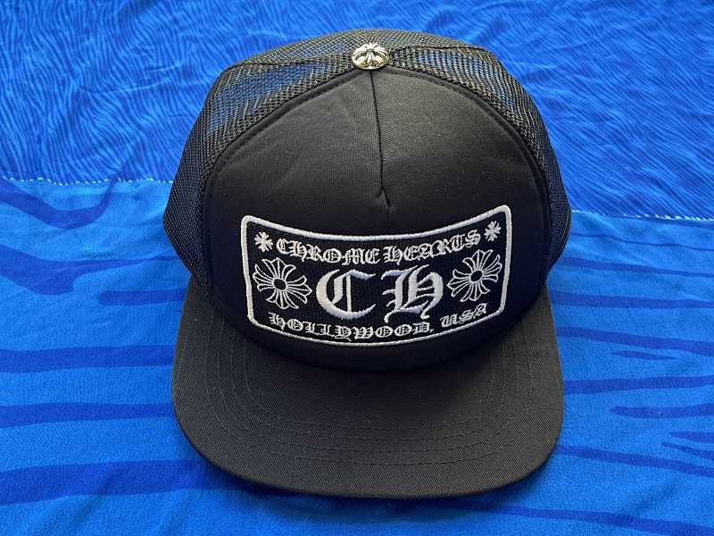 Chrome hearts hat black -black ——