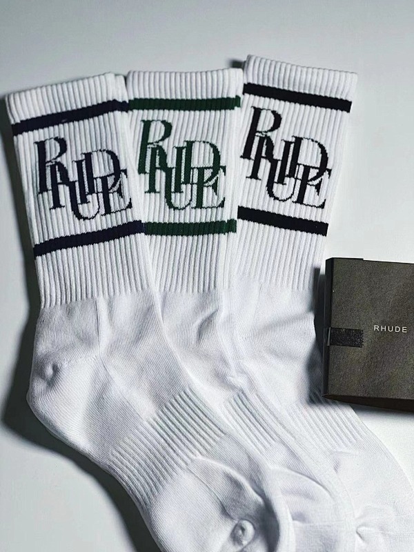 :1 Rhude 2022 towel socks green