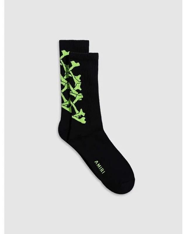 ：1 AMIRI 2022 new season skull towel socks