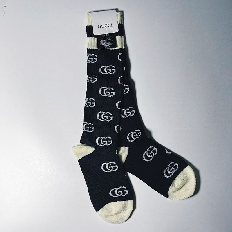 GG blue long socks