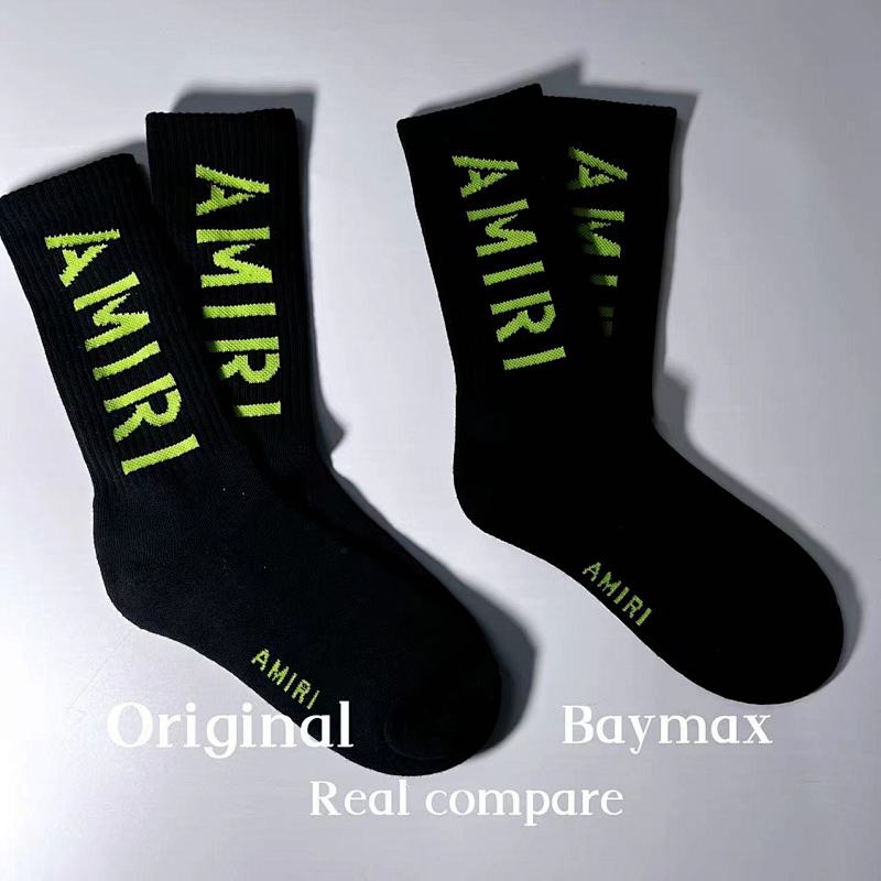 AMIRI side logo socks