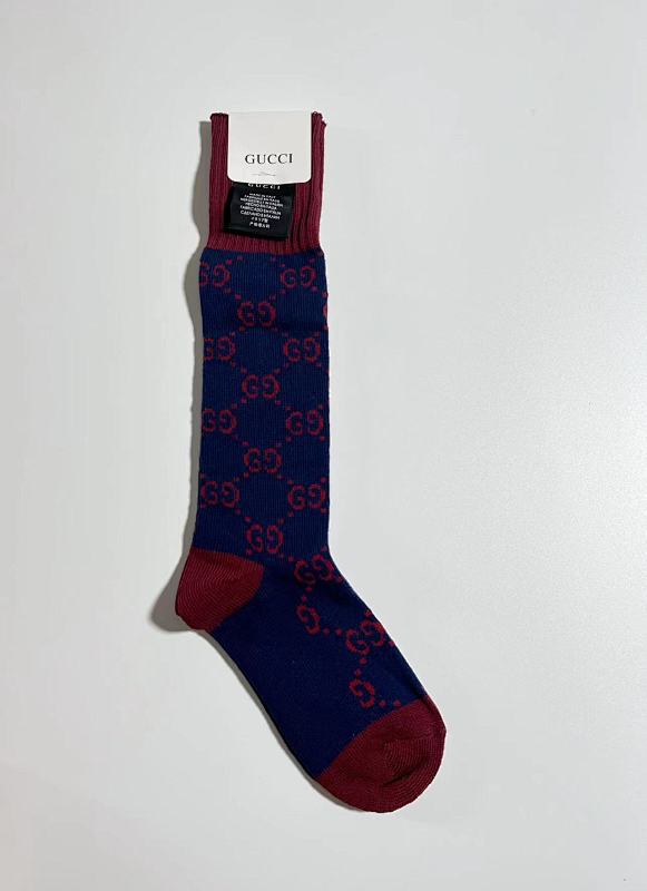 red g&g LONG SOCKS