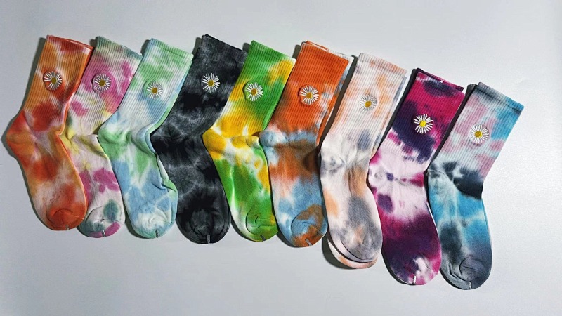 tie-dyed socks