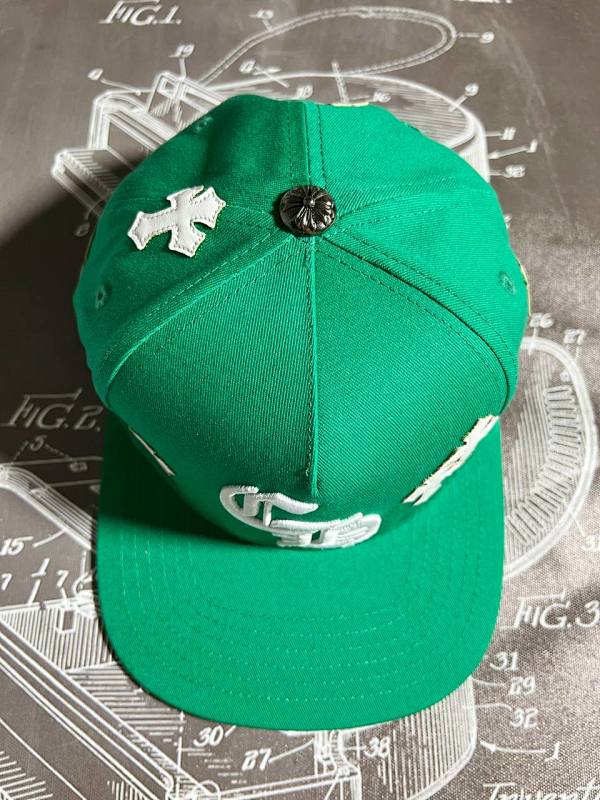 CHROME hearts green hat