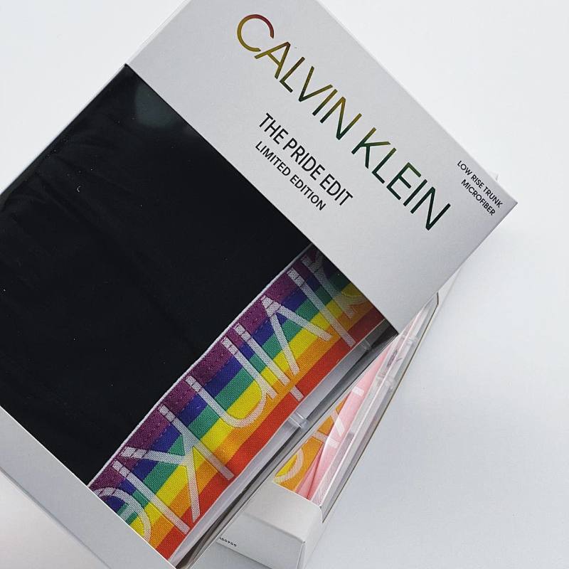 rainbow boxer (BLACK AND PINK)