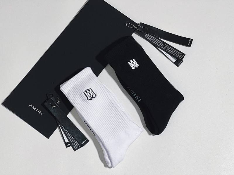 AMIRI-2023 M embroidery towel socks