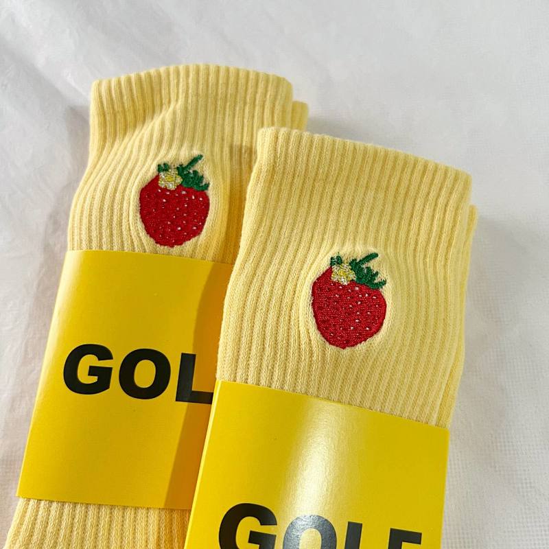 GOLF WANG 2023 strawberry TOWEL SOCKS