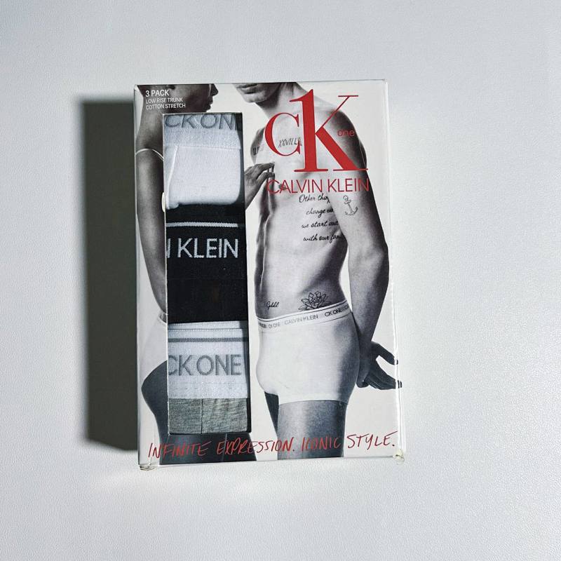 CK ONE white/grey/black underwear——3 pac a box