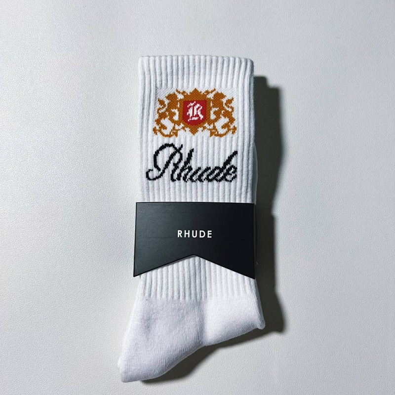 RHUDE CREST LOGO SOCK