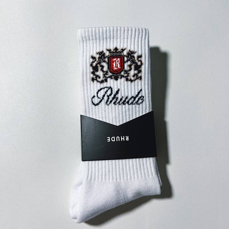 RHUDE CREST LOGO SOCK