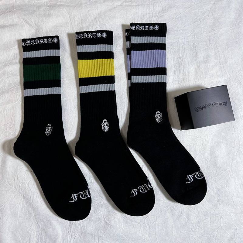 CHROME hearts grey set 3 pairs 1：1