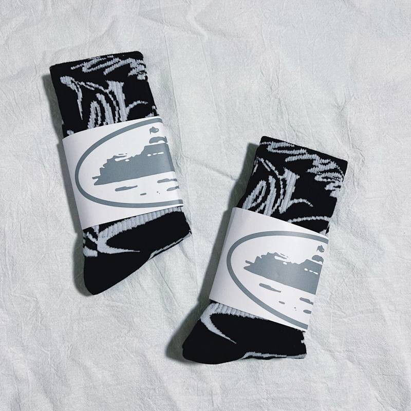 Corteiz socks black