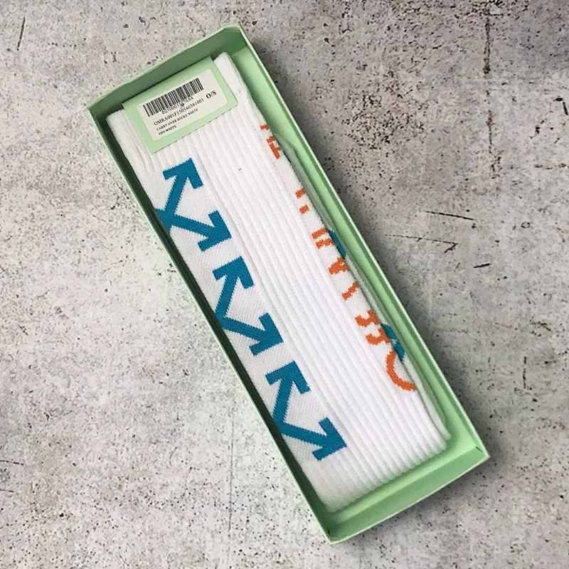 OFF WHITE 2019 blue white socks