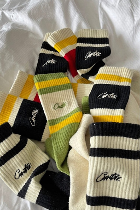 CORTEIZ green embroidery socks 2023