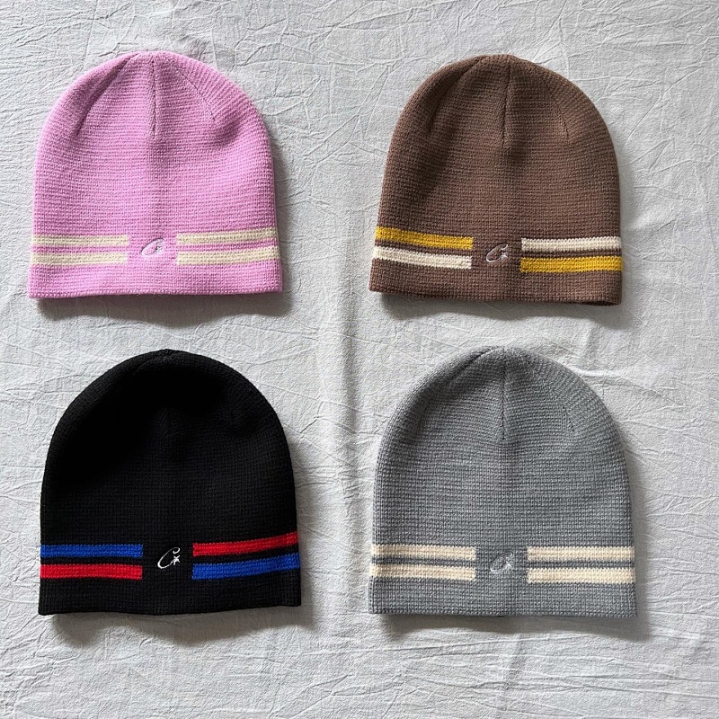 CORTEIZ knit stripe beanie