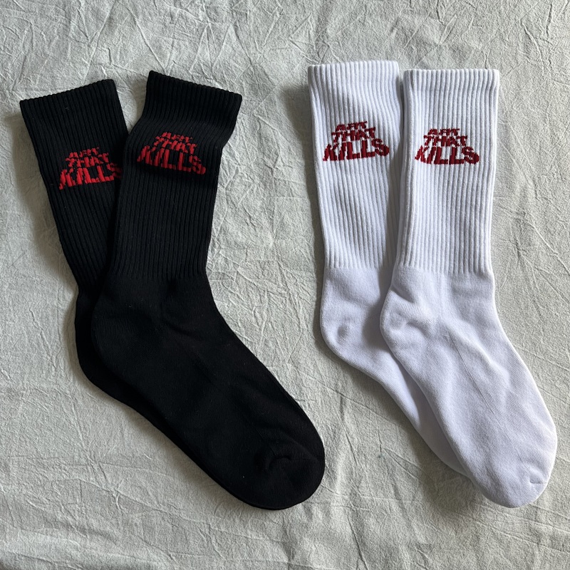 Gallery dept “ARE THE KILLS" towel socks