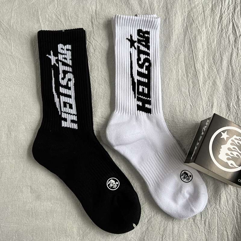 Hellstar black/white 2 pacs a set socks