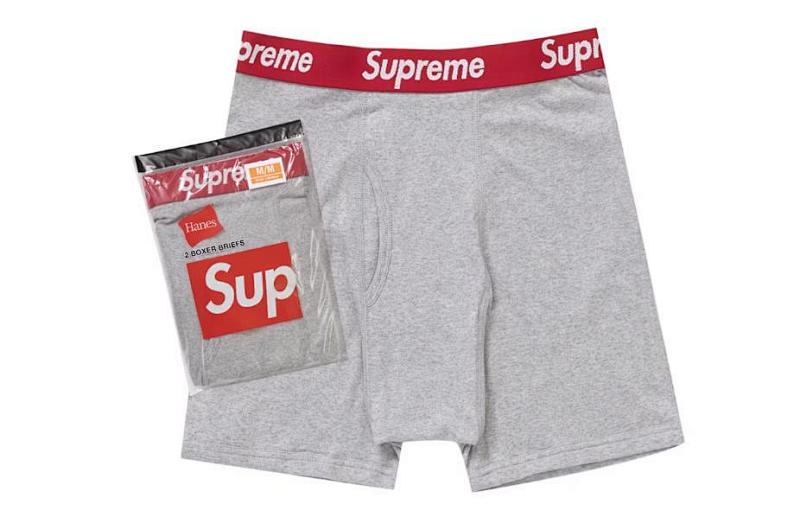 Supreme Hanes Boxer Briefs grey