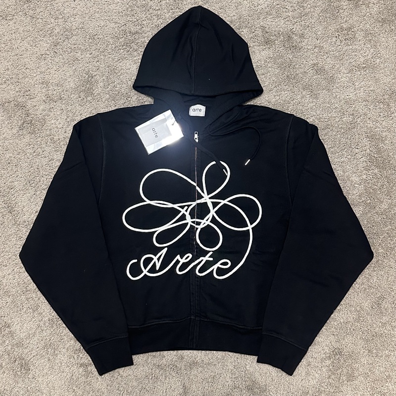 Ate Flower Zip-up EMB jacket