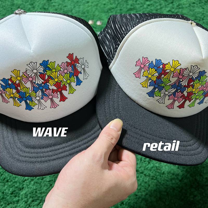 :1 CHROME HEARTS MUTI COLOF WHITE TRUCKER