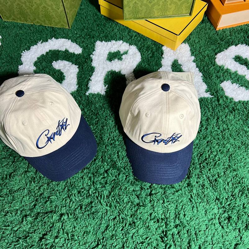 corteiz crtzrtw 2023 beige-blue hat