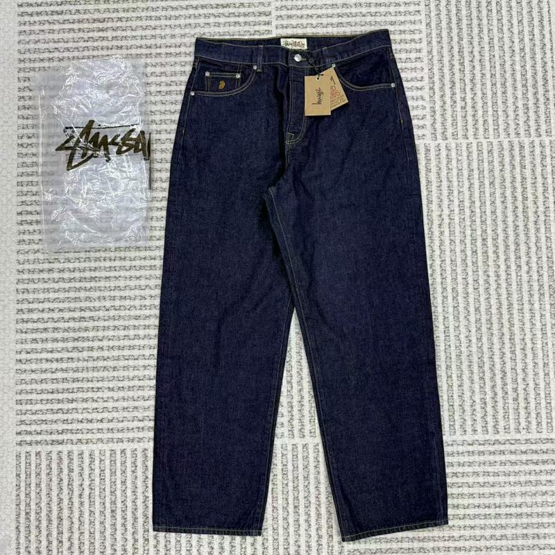 Stu BIG OL JEAN DENIM-Rinsed indigo （Dark blue