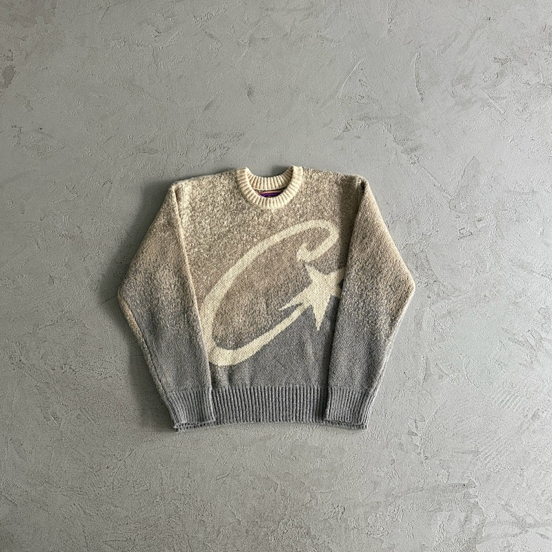 c star mohairknit sweater -grey