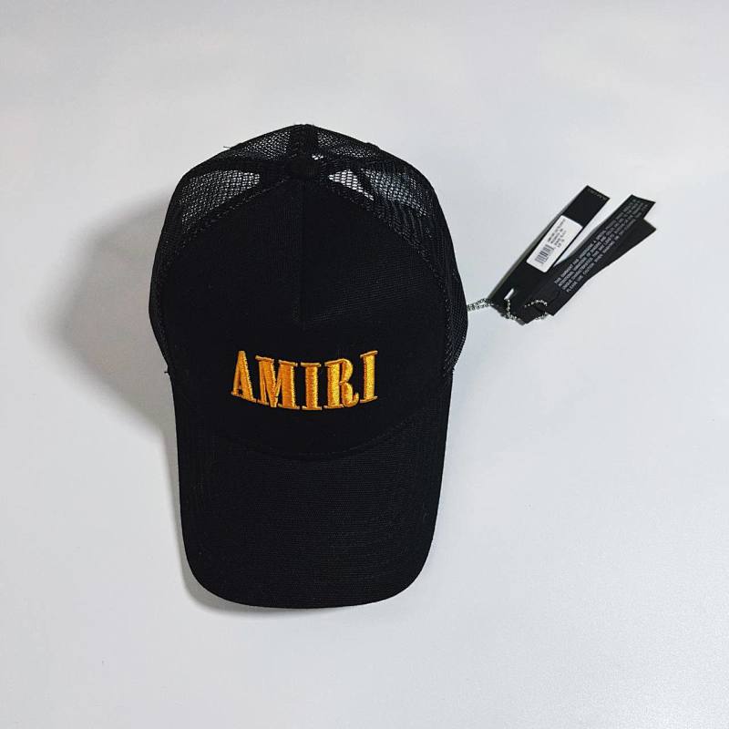 AMIRI CORE orange LOGO TRUCKER HAT （with dust bag)
