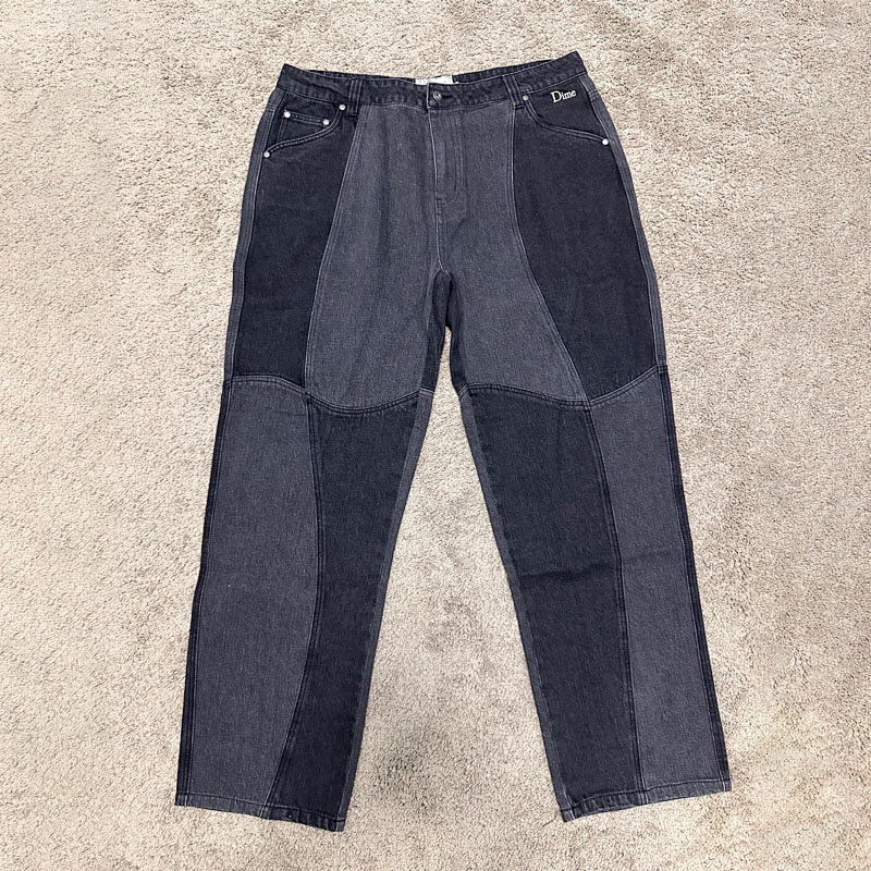 D*me Black Gray Stitch Jeans