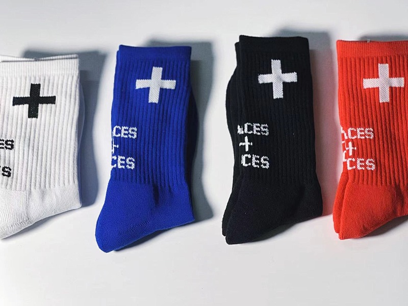 P + FACE towel socks
