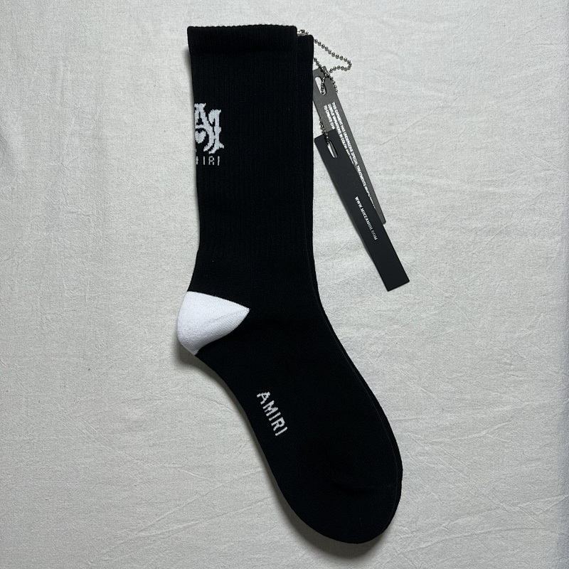 Amiri towel socks with tag