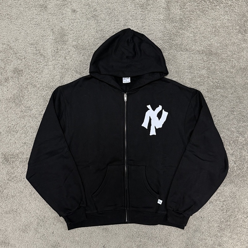 AKIMBO ZIP-UP Black HOODIE