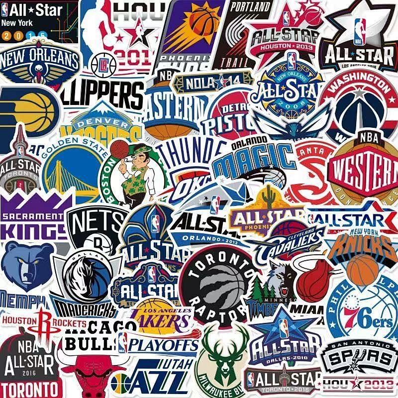 NBA & FFootball League Clubs team sticker