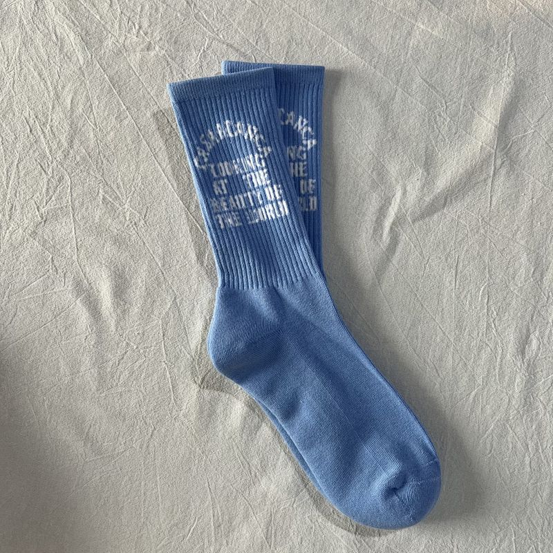 BLUE Casablanca Casa towel SOCKS -Beauty Of The World Socks