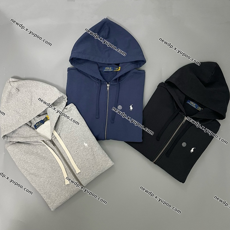 new RL top zipper hoodie