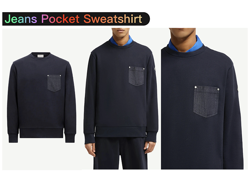 Jeans Pocket Sweatshirt