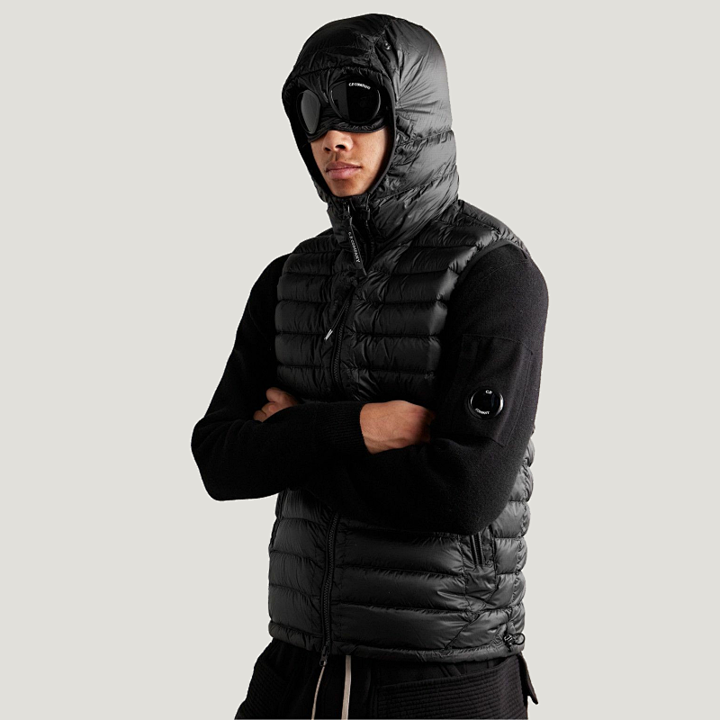 #ProID015 Quilted Google Hooded Down Gilet