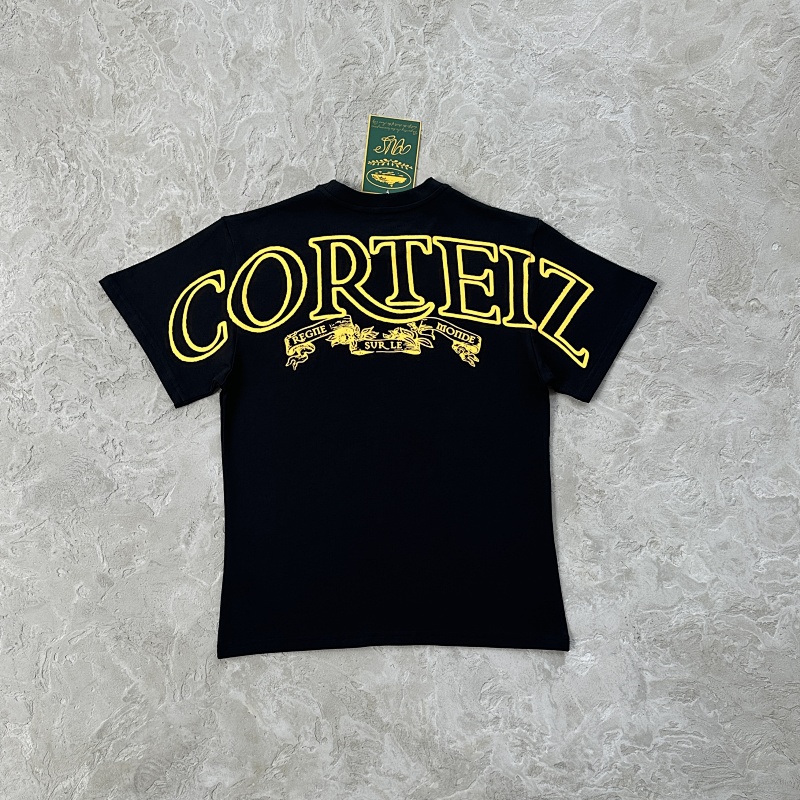 Royale heavyweight tee-Black and yellow